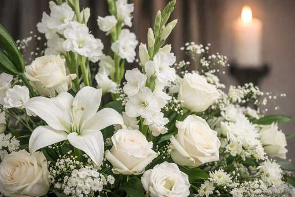 اهمیت رنگ در ترئین گل ترحیم